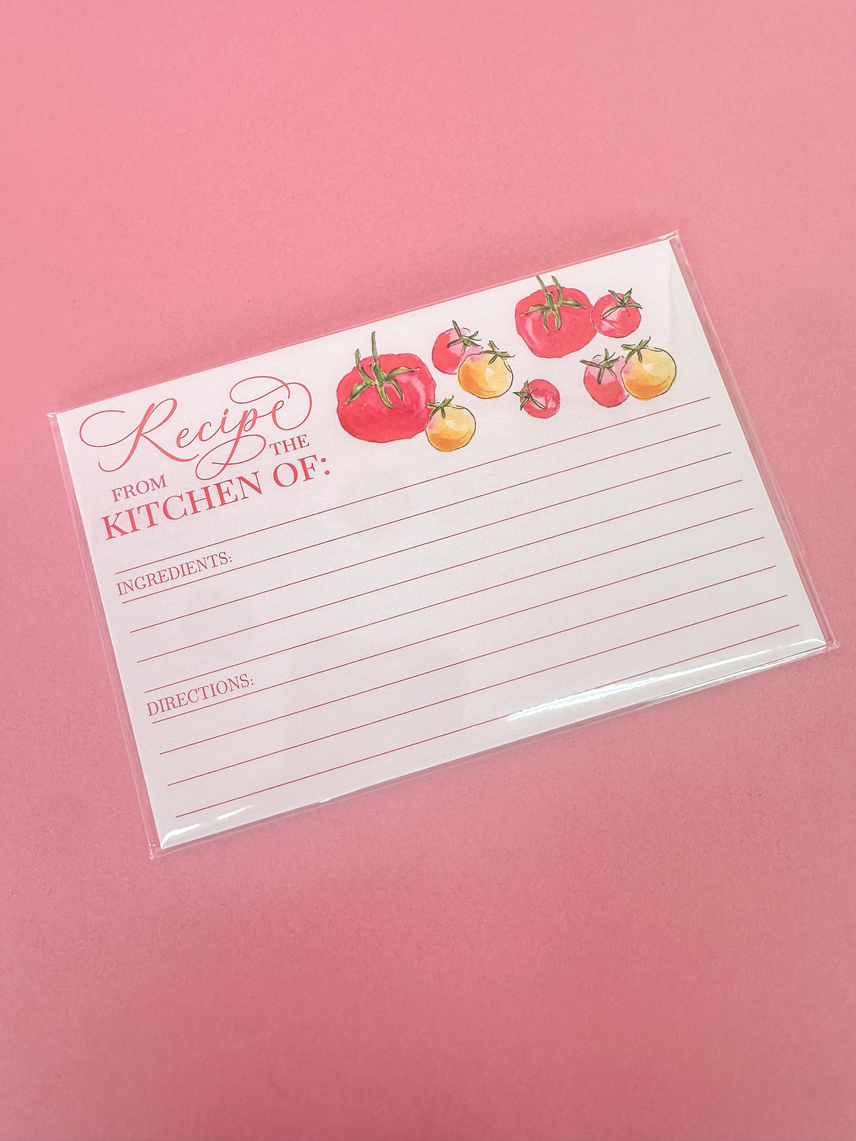 Rosanne Beck | Recipe Card - Tomatoes