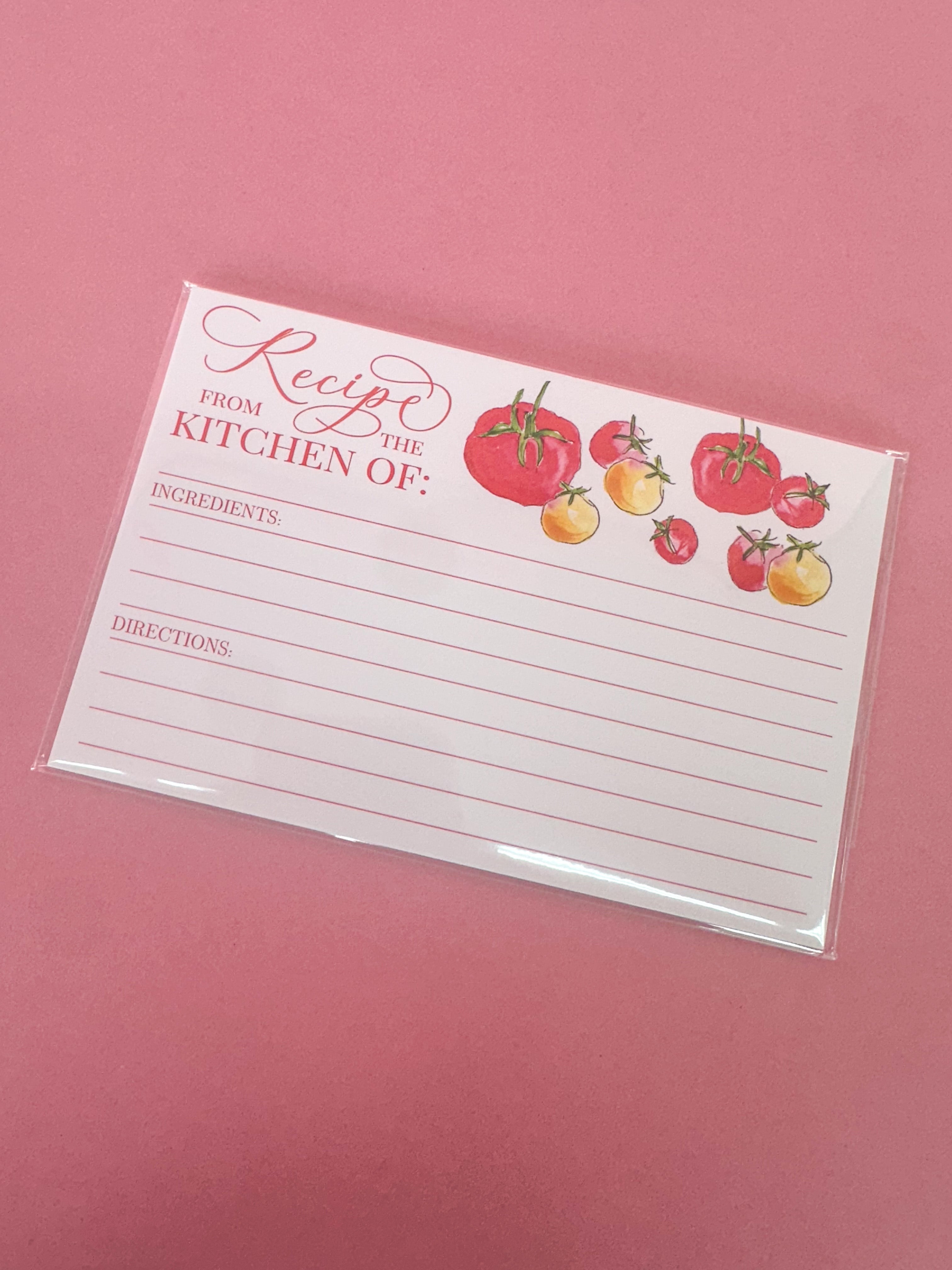 Rosanne Beck | Recipe Card - Tomatoes