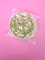 Rosanne Beck | Round Coaster - Green Cabbage
