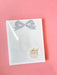 Rosanne Beck Short Stack Blue Bow with Spring Flowers Women's Gift Bow Floral Notepad Notes Boutique Jincy's