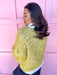 Jincy's Women's Boutique Winter Styles Plus Size chartreuse sweater