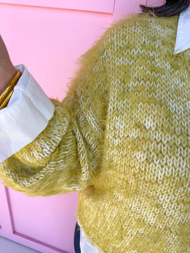 Jincy's Women's Boutique Winter Styles Plus Size chartreuse sweater