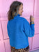 Jincy's Women's Boutique Winter Styles Plus Size Blue Mock Neck Sweater