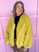 womens boutique jacket fuzzy snap closure has pockets jincy's