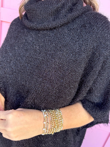 Jincy's Women's Boutique Winter Styles Plus Size Black Poncho