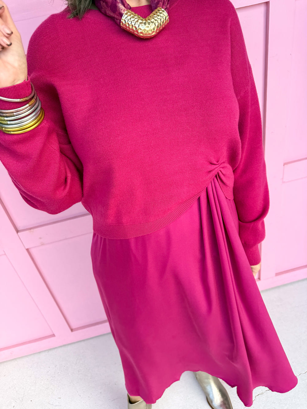 womens boutique dress layered look maxi length jincy's