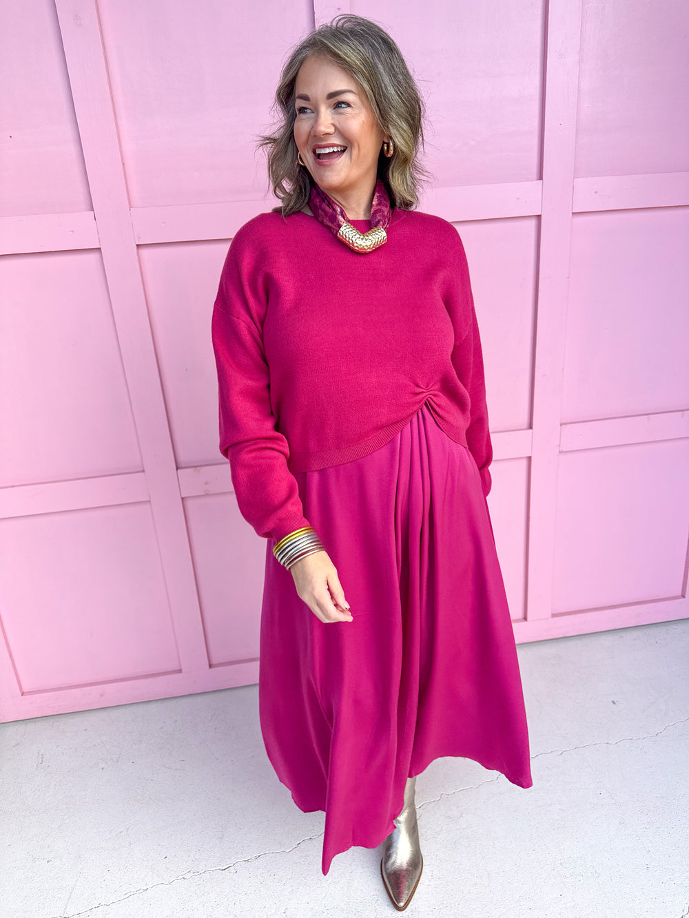 womens boutique dress layered look maxi length jincy's