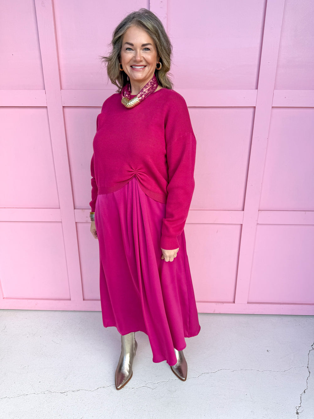 womens boutique dress layered look maxi length jincy's