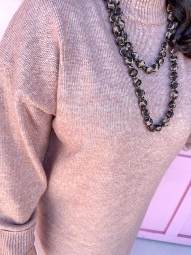 Jincy's Women's Boutique Thanksgiving & Fall Styles Mauve Sweater Dress