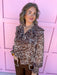 Jincy's Women's Boutique Thanksgiving & Fall Styles Brown Leopard Zebra Print Top