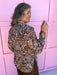 Jincy's Women's Boutique Thanksgiving & Fall Styles Brown Leopard Zebra Print Top