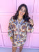 Jincy's Women's Boutique Thanksgiving & Fall Styles Floral Balloon Sleeve Floral Cardigan