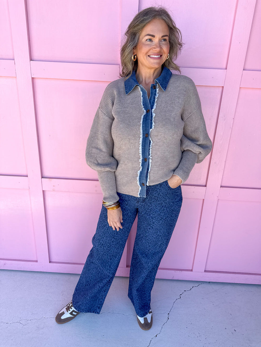 Jincy's Women's Boutique Thanksgiving & Fall Styles Collared Sweater