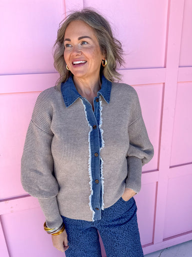 Jincy's Women's Boutique Thanksgiving & Fall Styles Collared Sweater