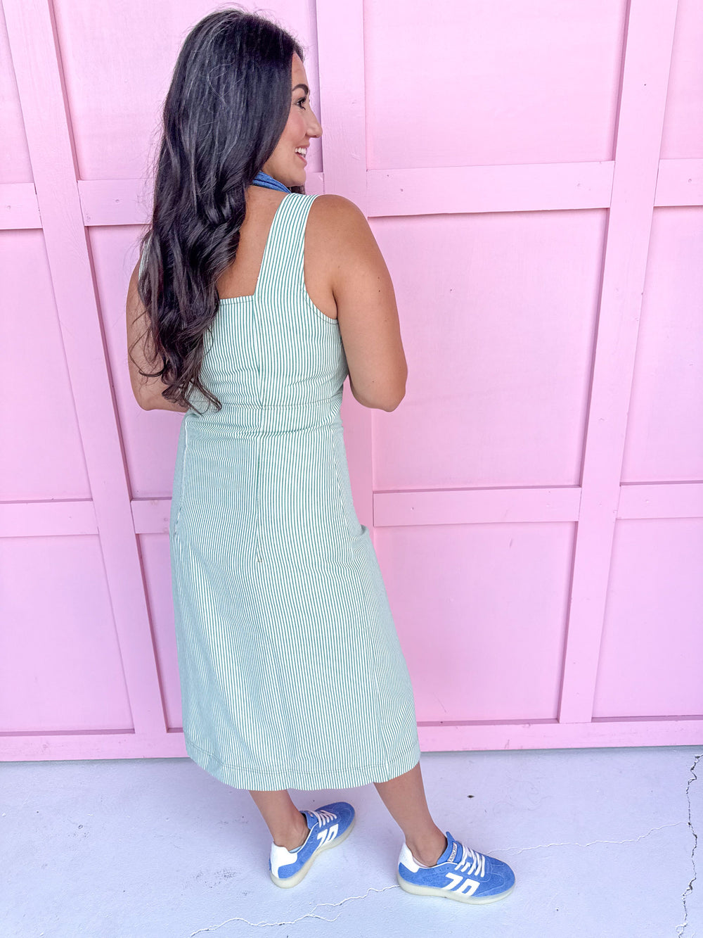 Lovely Lines Dress - Green