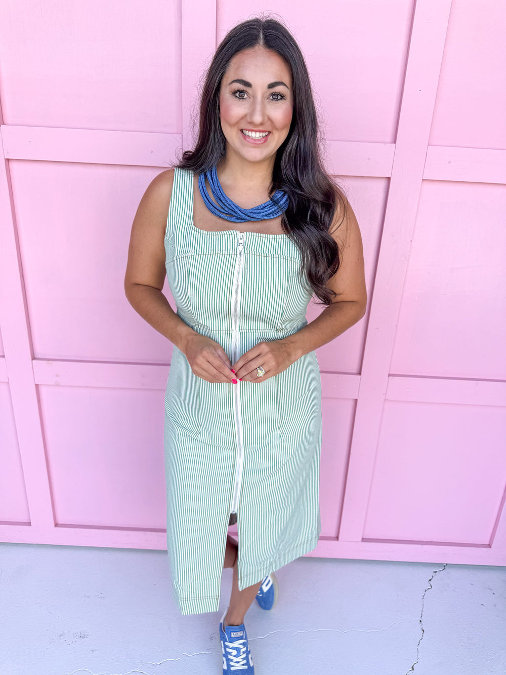 Lovely Lines Dress - Green