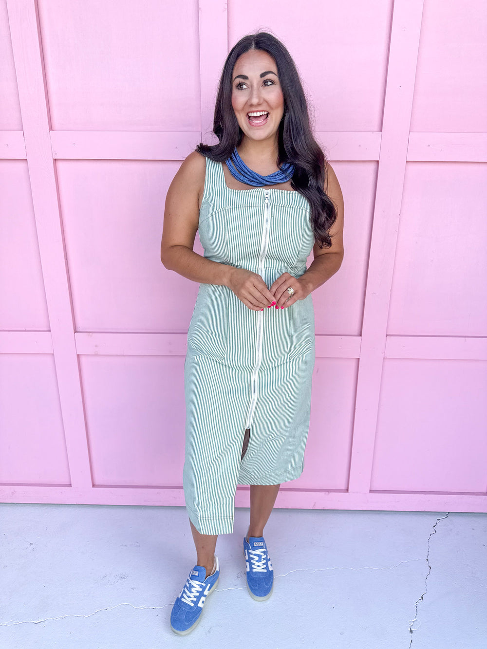 Lovely Lines Dress - Green