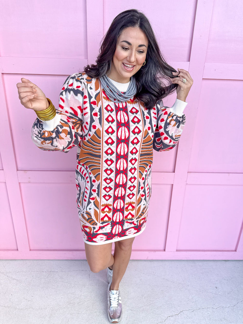 womens boutique mini dress red pink white grey rust jincy's 