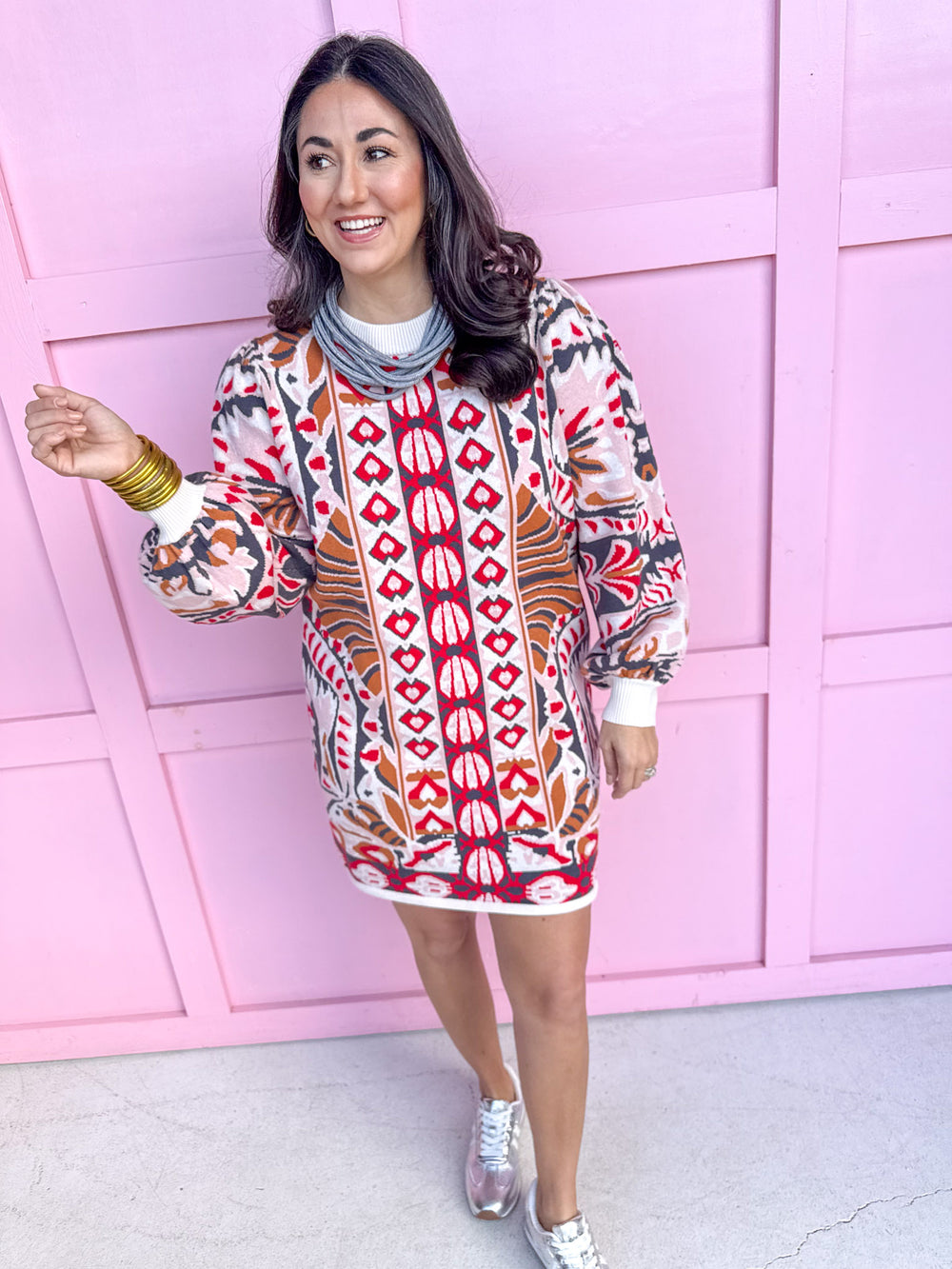 womens boutique mini dress red pink white grey rust jincy's 