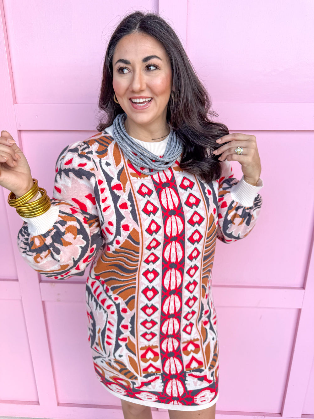 womens boutique mini dress red pink white grey rust jincy's 