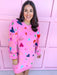 QUEEN OF SPARKLES Groovy Hearts Sweatshirt Dress womens boutique statement jincy's