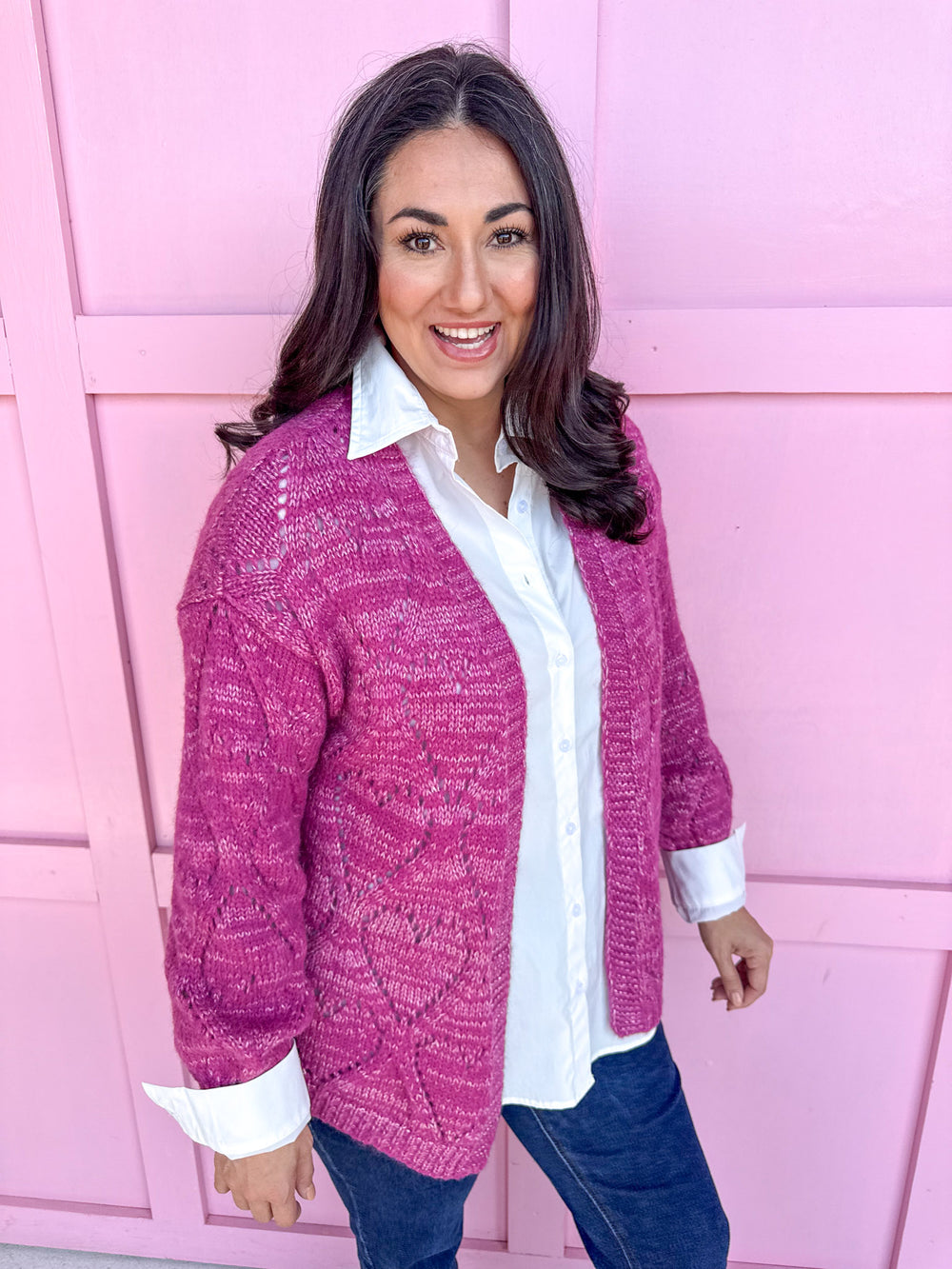 Molly Bracken Sophia Knit Cardigan womens boutique open cardigan jincy's