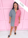 Jincy's Women's Boutique Adrienne Charlotte Pop Collar Top Red Black Seer Gingham Game Day Everyday Wear Plus Size