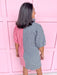 Jincy's Women's Boutique Adrienne Charlotte Pop Collar Top Red Black Seer Gingham Game Day Everyday Wear Plus Size