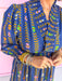 Jincy's Women's Boutique Autumn Edit Everyday Wear Fall Transition Styles Long Sleeve Navy Floral Midi Maxi Dress Umgee C5448