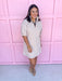 Jincy's Women's Boutique Charlotte Collared Mini Dress Biscuit Seer Gingham Adrienne