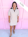 Jincy's Women's Boutique Charlotte Collared Mini Dress Biscuit Seer Gingham Adrienne