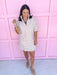 Jincy's Women's Boutique Charlotte Collared Mini Dress Biscuit Seer Gingham Adrienne