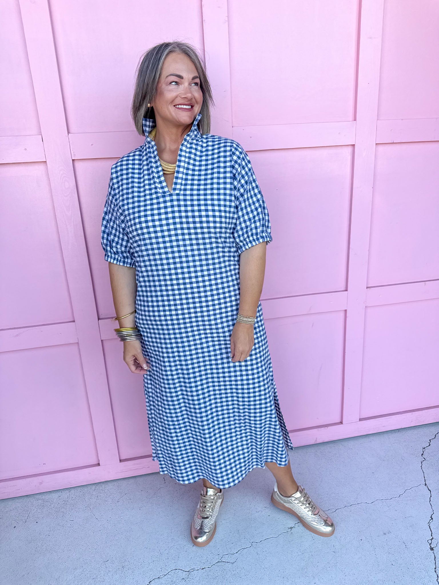 Jincy's Women's Boutique Game Day Adrienne Blakely Midi Maxi Dress Everyday Wear Adrienne 8135865