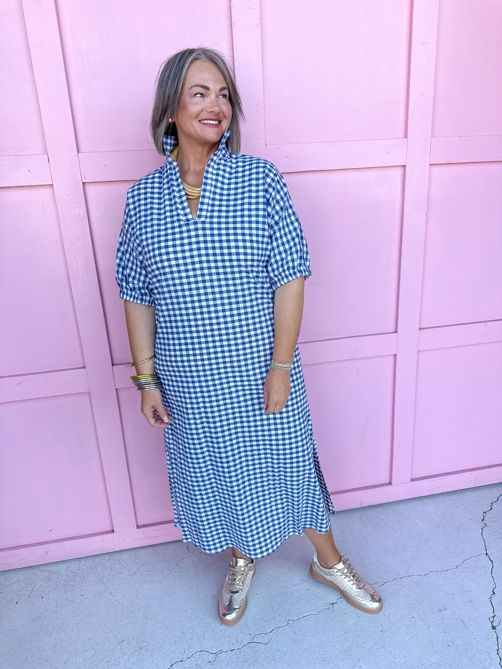 Jincy's Women's Boutique Game Day Adrienne Blakely Midi Maxi Dress Everyday Wear Adrienne 8135865