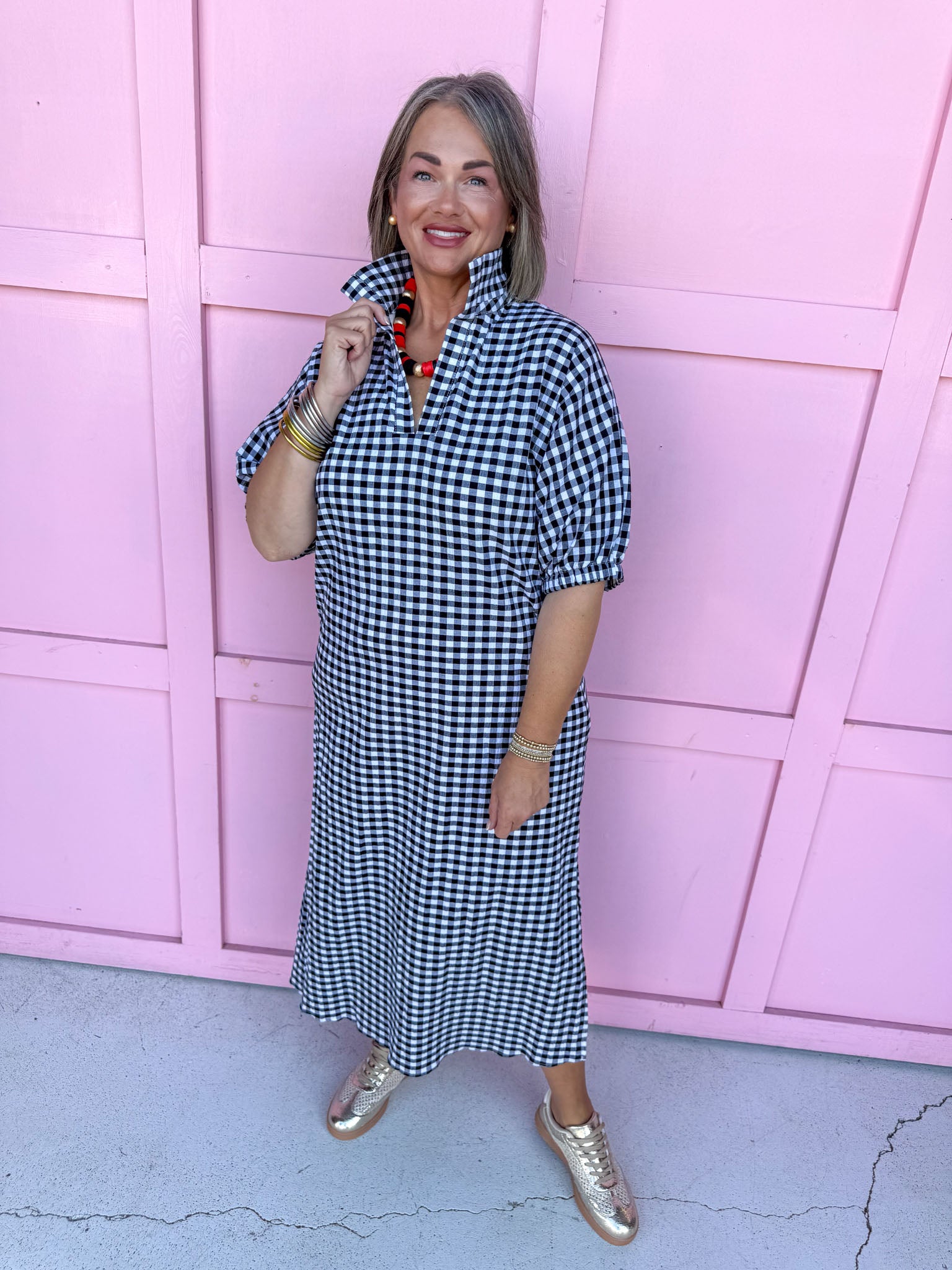 Jincy's Women's Boutique Game Day Adrienne Blakely Midi Maxi Dress Everyday Wear Adrienne 8135865