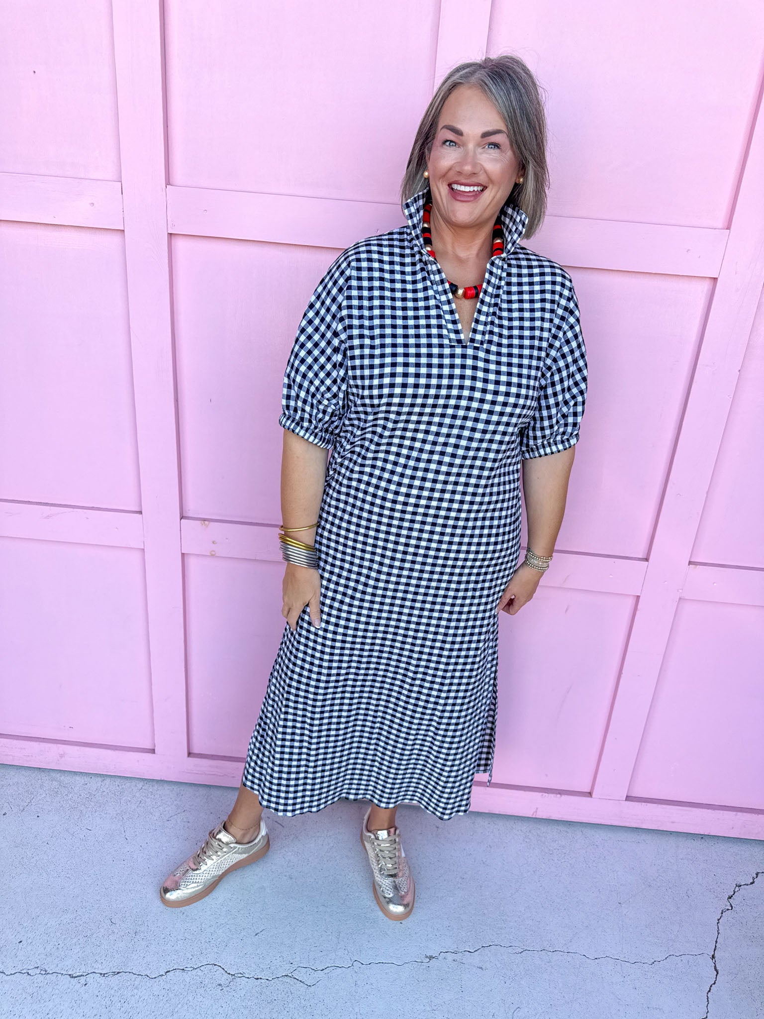 Jincy's Women's Boutique Game Day Adrienne Blakely Midi Maxi Dress Everyday Wear Adrienne 8135865