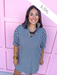 Jincy's Women's Boutique Game Day Adrienne Charlotte Dress Black Seer Gingham Mini Dress Plus Size