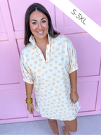 Jincy's Women's Boutique Game Day Adrienne Charlotte mini Dress Honey Drops Everyday Wear Adrienne R135710