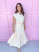 Jincy's Women's Boutique Game Day Adrienne Midi Maxi Skirt Honey Drops Elastic Waist Everyday Wear Adrienne 8136527