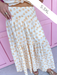 Jincy's Women's Boutique Game Day Adrienne Midi Maxi Skirt Honey Drops Elastic Waist Everyday Wear Adrienne 8136527