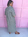 Jincy's Women's Boutique Game Day Black Gingham Short Sleeve Midi Maxi Dress Oversized Everyday Wear Entro D31501