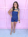 Jincy's Women's Boutique Game Day Cutie 2 Piece Set Top and Shorts Navy Everyday Wear 