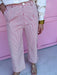 Jincy's Women's Boutique Game Day Hickory Stripe Wide Leg Pants Denim Everyday Wear Jodfil G16630