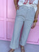 Jincy's Women's Boutique Game Day Hickory Stripe Wide Leg Pants Denim Everyday Wear Jodfil G16630