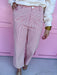 Jincy's Women's Boutique Game Day Hickory Stripe Wide Leg Pants Denim Everyday Wear Jodfil G16630