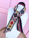 Jincy's Women's Boutique Game Day Saturday Silks Reversible Silk Scarf Twilly Red/Black University of Georgia 