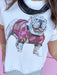 Jincy's Women's Boutique Game Day Standing Bulldog Cotton Tee Chelsea McShane Plus Size