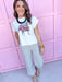 Jincy's Women's Boutique Game Day Standing Bulldog Cotton Tee Chelsea McShane Plus Size