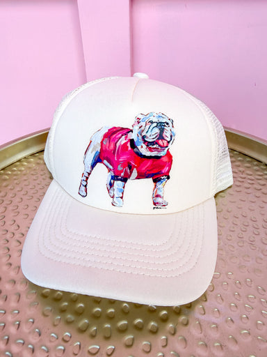 Jincy's Women's Boutique Game Day Standing Bulldog foam trucker hat Chelsea McShane 