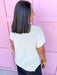 Jincy's Women's Boutique Game Day ivory Perfect Knit Top Zenana TW-2489Y-1